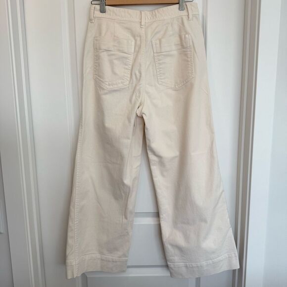 GAP | Cream High Rise Wide Leg Crop Jeans - Picture 6 of 12